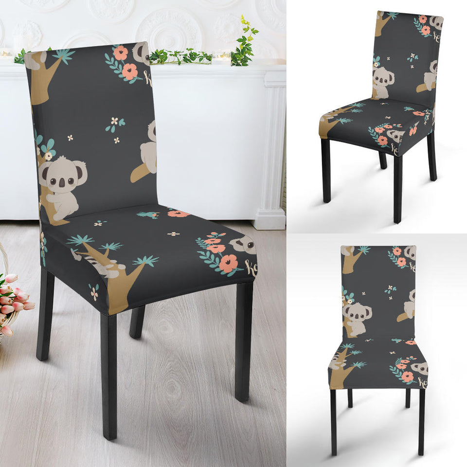 Cute Koala Pattern Dining Chair Slipcover