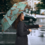 Monkey Palm Tree Background Umbrella