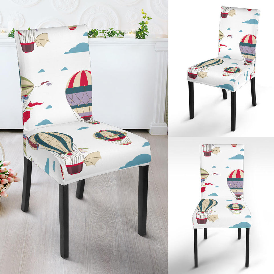 Hot Air Balloon Pattern Dining Chair Slipcover