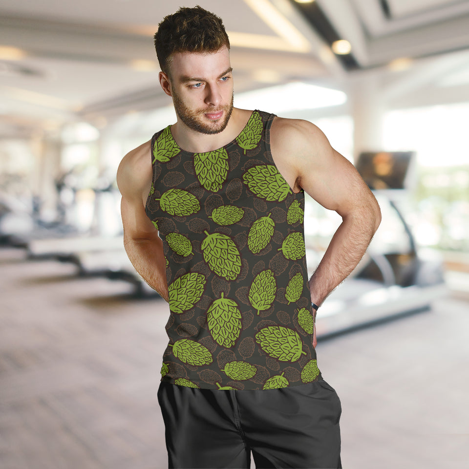 Hop pattern black background Men Tank Top