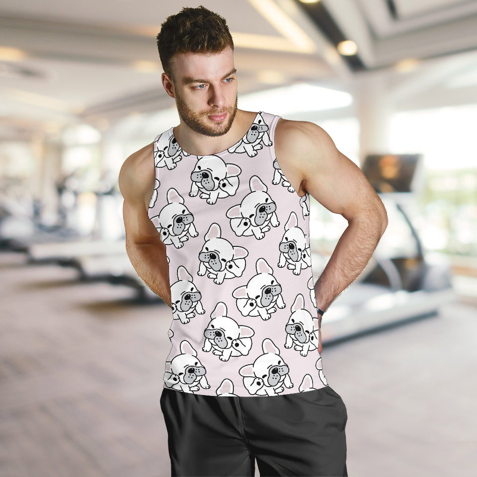 Cute french bulldog pattern Men Tank Top