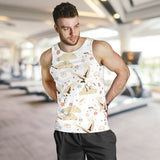 Beautiful Japanese cranes pattern Men Tank Top