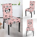 Cows Milk Product Pink Background Dining Chair Slipcover