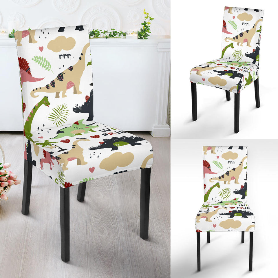 Cute Dinosaurs Pattern Dining Chair Slipcover