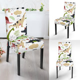 Cute Dinosaurs Pattern Dining Chair Slipcover