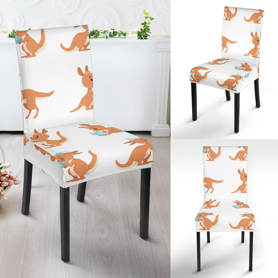 Cute Kangaroo Pattern Dining Chair Slipcover