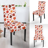Colorful Maple Leaf Pattern Dining Chair Slipcover