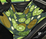 Whole Sliced Kiwi Leave And Flower Dog Car Seat Covers