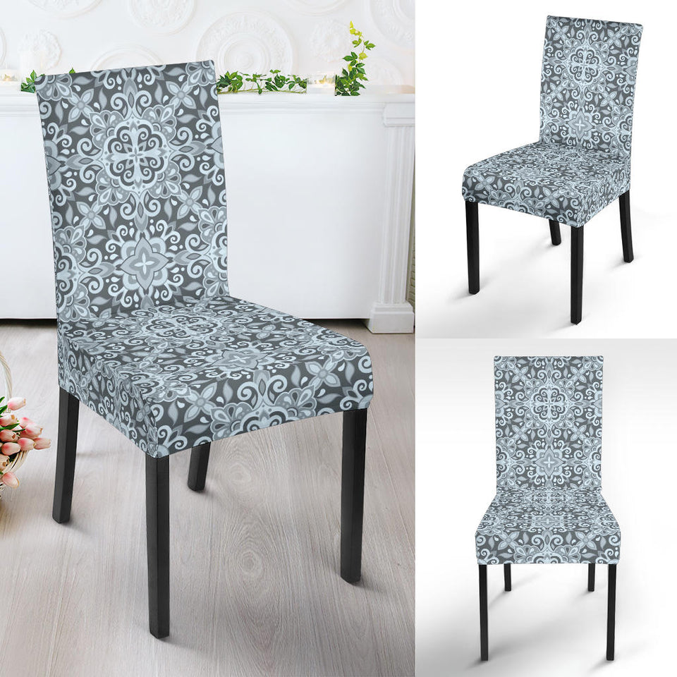 Traditional Indian Element Pattern Dining Chair Slipcover