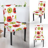Alien Pattern Print Design 05 Dining Chair Slipcover