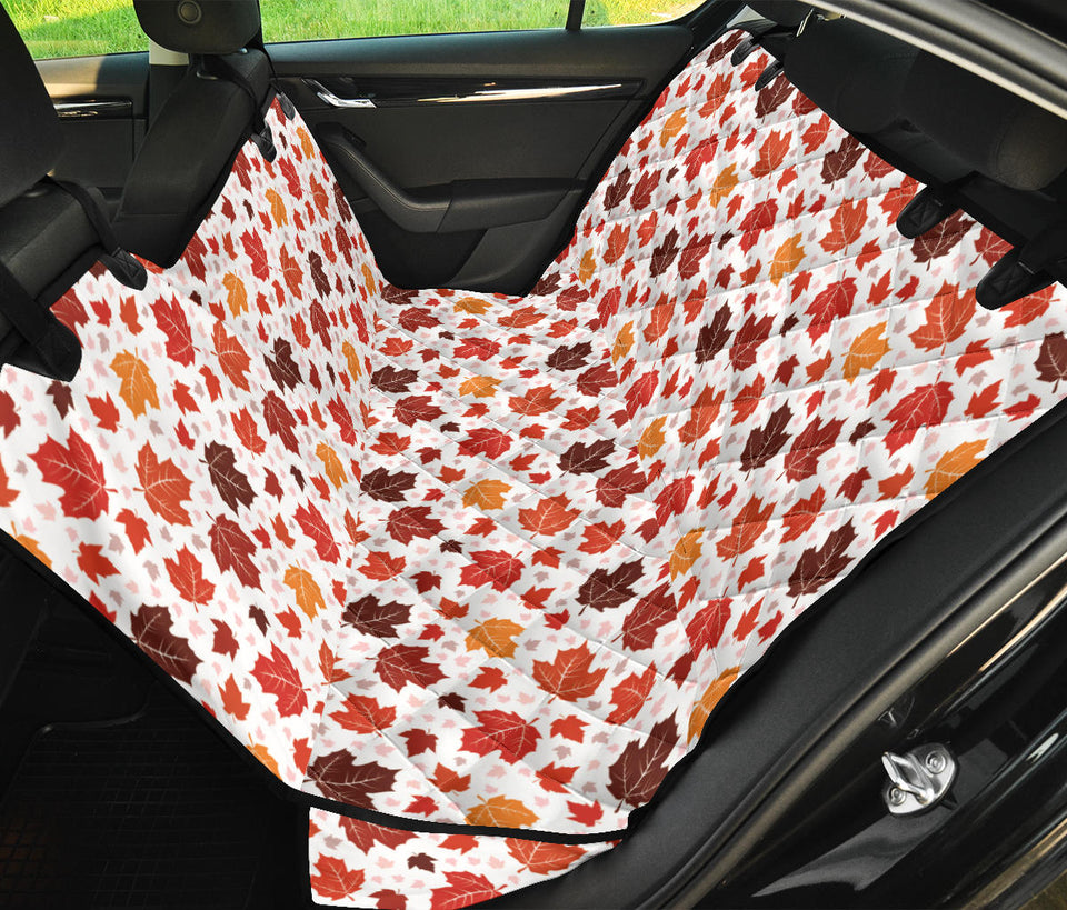 Colorful Maple Leaf Pattern Dog Car Seat Covers