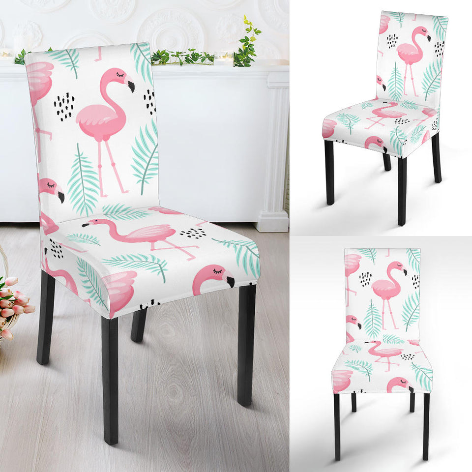 Cute Flamingo Pattern Dining Chair Slipcover