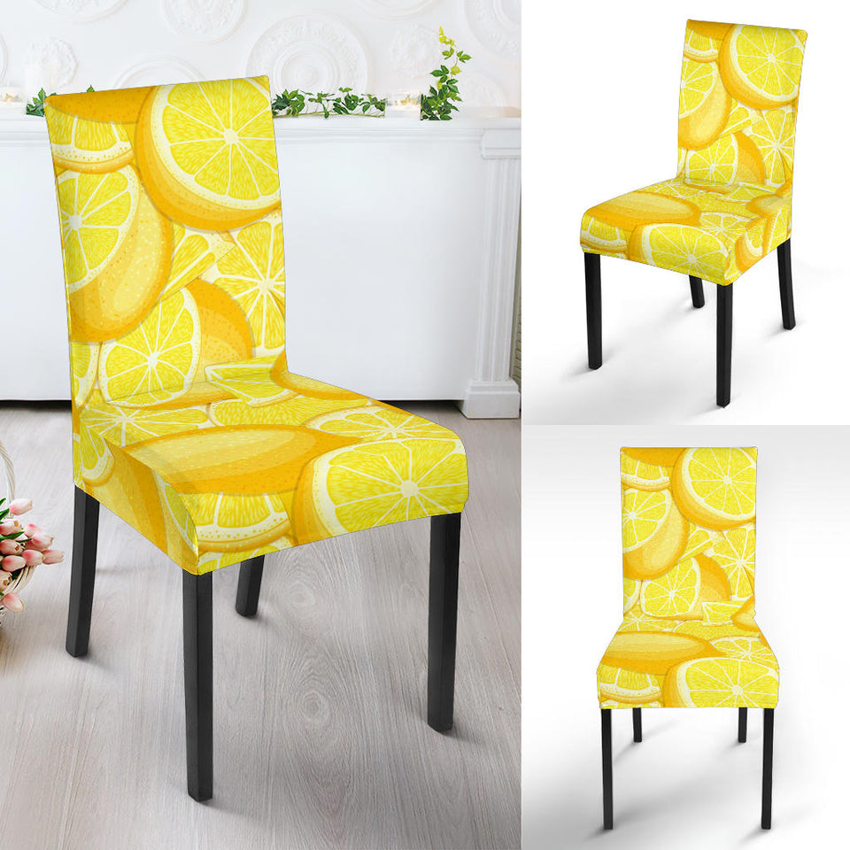 Lemon Pattern Dining Chair Slipcover