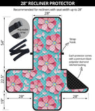 3D sakura cherry blossom pattern Recliner Cover Protector