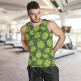 Hop pattern Hop cone background Men Tank Top