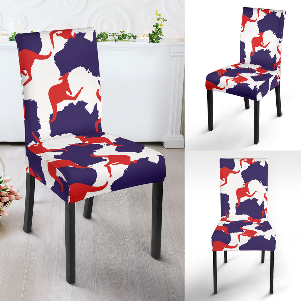 Kangaroo Australian Pattern Dining Chair Slipcover
