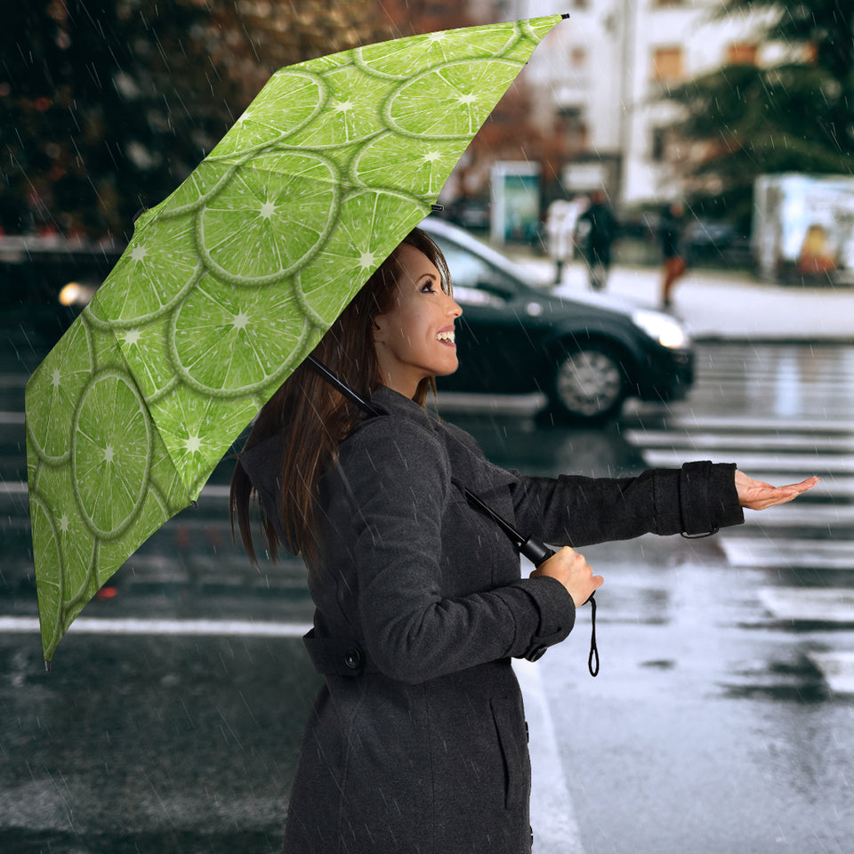 Slices Of Lime Pattern Umbrella