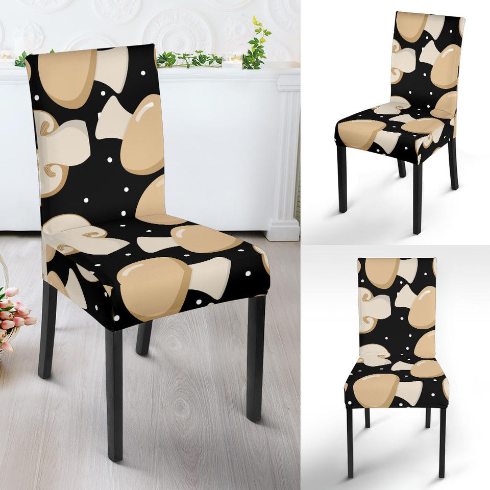 Champignon Mushroom Pattern Dining Chair Slipcover