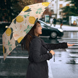 Lemon Flower Leave Pattern Umbrella
