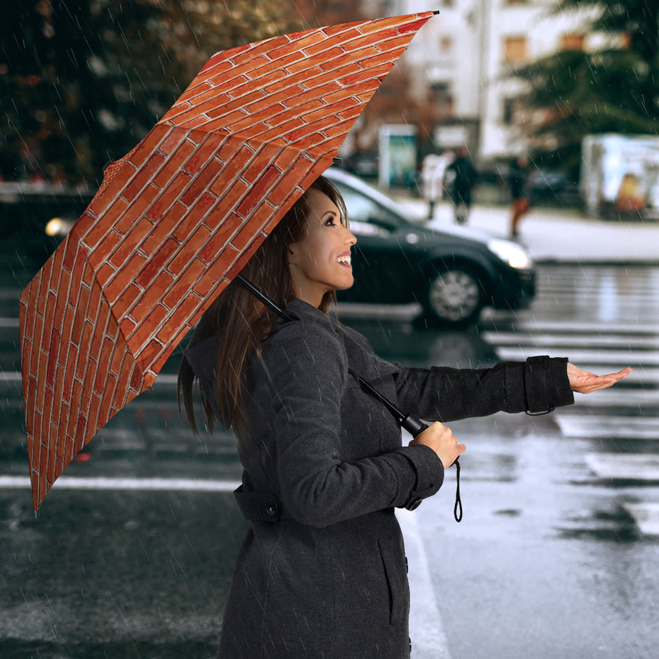 Brick Printed Pattern Print Design 03 Umbrella