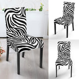 Zebra Skin Pattern Dining Chair Slipcover