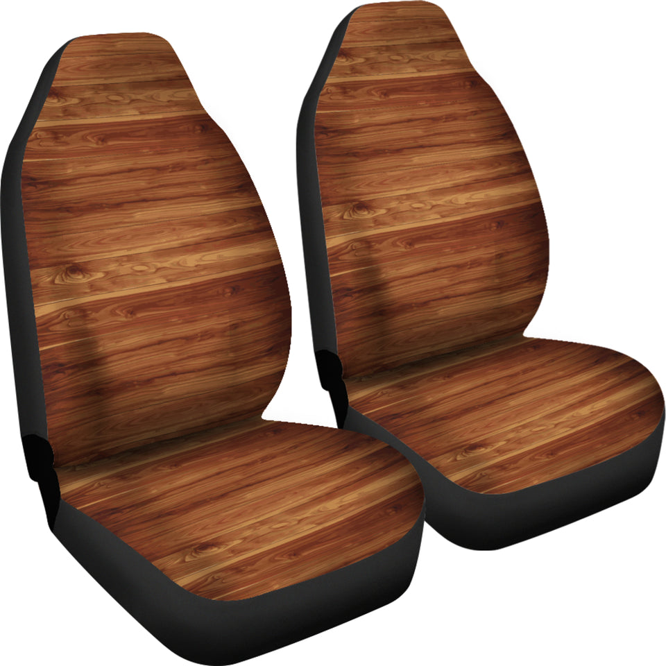 Wood Printed Pattern Print Design 04 Universal Fit Car Seat Covers