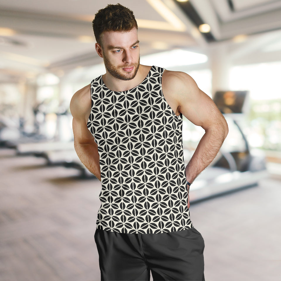 Coffee bean abstract modern pattern Men Tank Top