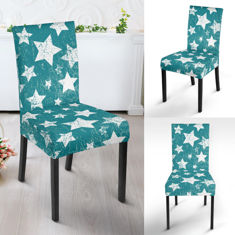 Vintage Star Pattern Dining Chair Slipcover