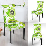 Watercolor Kiwi Pattern Dining Chair Slipcover