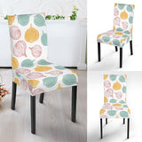 Colorful Onions White Background Dining Chair Slipcover