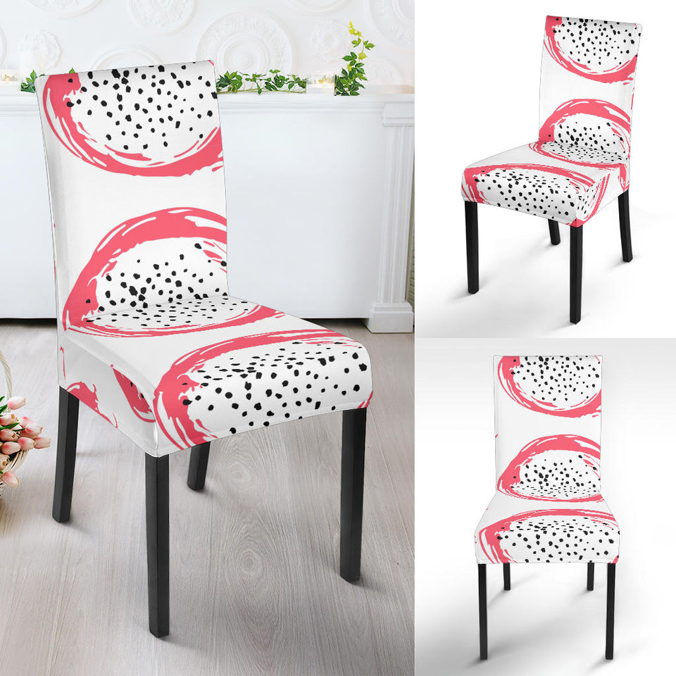 Hand Drawn Dragon Fruit Dining Chair Slipcover