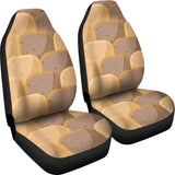 Bread Toast Pattern Print Design 04 Universal Fit Car Seat Covers