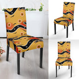 Kangaroo Australian Aboriginal Art Pattern Dining Chair Slipcover