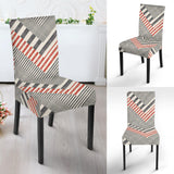 Zigzag Chevron Striped Pattern Dining Chair Slipcover