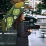 Whole Sliced Kiwi Leave And Flower Umbrella