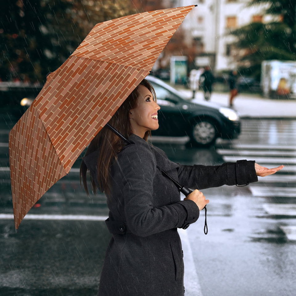 Brick Printed Pattern Print Design 02 Umbrella
