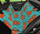 Octopus Turquoise Background Dog Car Seat Covers