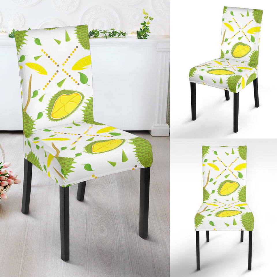 Durian Pattern Background Dining Chair Slipcover
