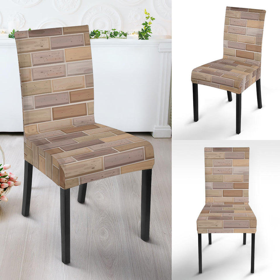 Brick Printed Pattern Print Design 01 Dining Chair Slipcover