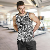 Zebra skin pattern Men Tank Top