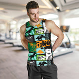 dinosaurs print pattern Men Tank Top