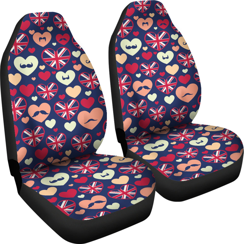 British Pattern Print Design 02 Universal Fit Car Seat Covers
