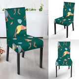Kangaroo Leaves Pattern Dining Chair Slipcover