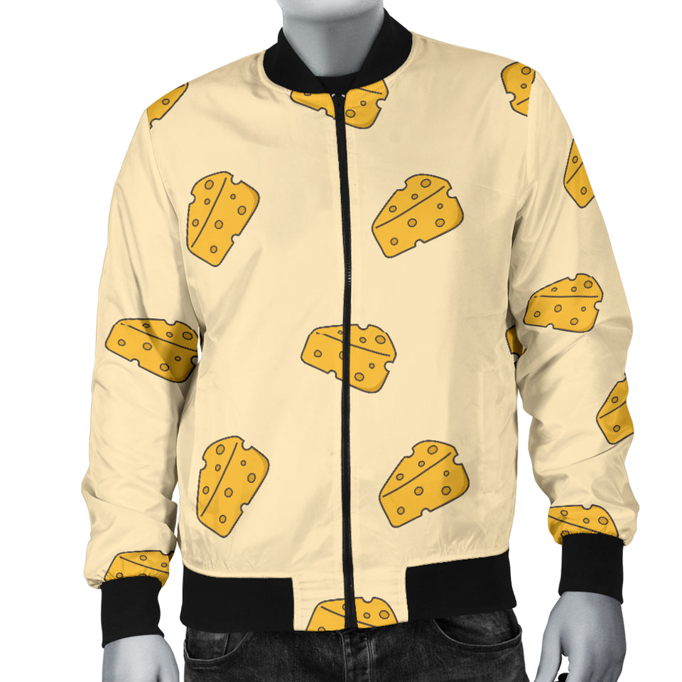 Cheese Pattern Men'S Bomber Jacket