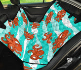 Octopuses Sea Wave Background Dog Car Seat Covers