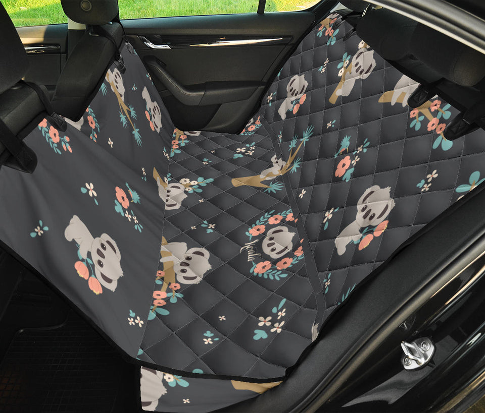 Cute Koala Pattern Dog Car Seat Covers