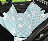 White Cute Hamsters Heart Pattern Dog Car Seat Covers