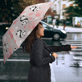 Cute Panda Ballon Heart Pattern Umbrella