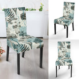 Dragonfly Butterfly Plants Insect Flower Vintage Style Pattern Dining Chair Slipcover
