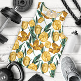 yellow tulips pattern Men Tank Top